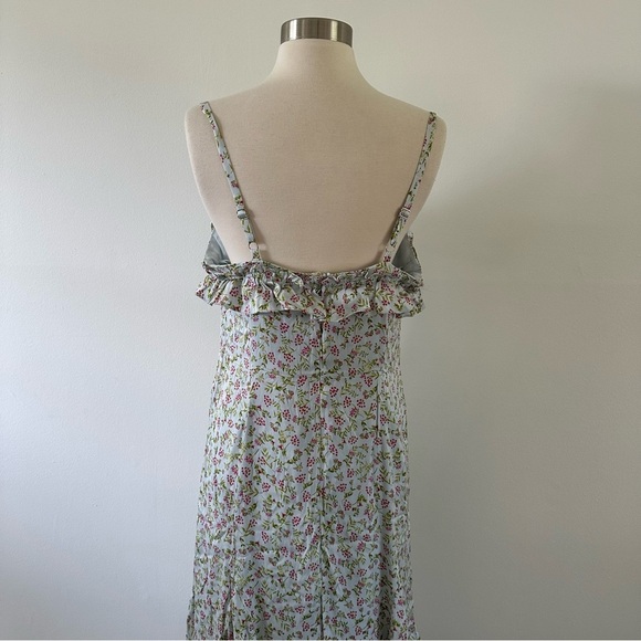 New NWOT J. Crew Silk Floral Ruffle Dress Sz 14 - Picture 12 of 14